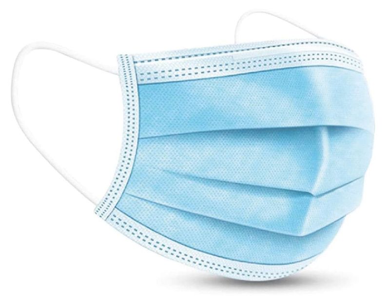 MASQUES CHIRURGICAUX ELAST.MEDICLINIC BLEUE 3 PLIS TYPE IIR