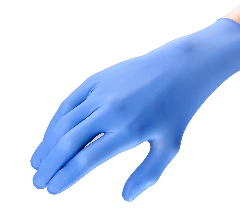 GANTS EN NITRILE NON POUDRES MEDICLINIC ICE BLUE