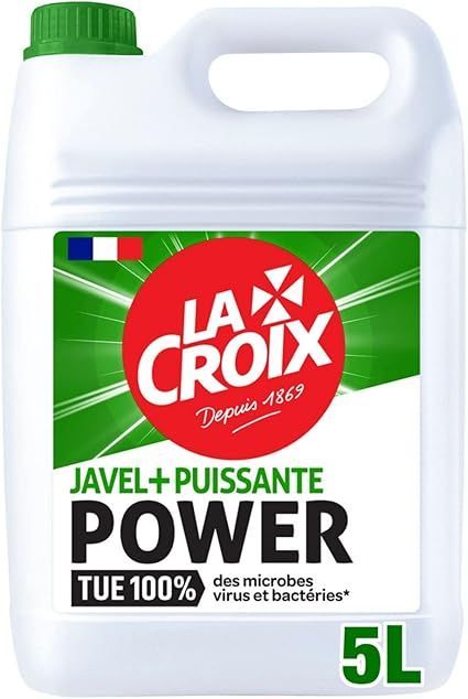 La croix javel + puissante Power nettoie en profondeur toutes les surfaces de la maison Bidon 5L La croix javel + puissante Power nettoie en profondeur toutes les surfaces de la maison Bidon 5L