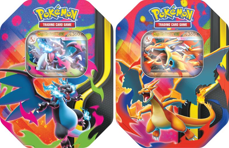 Przedsprzedaż Pokémon TCG: Mega Charizard Tin - Mega Charizard Display Zestaw 2szt