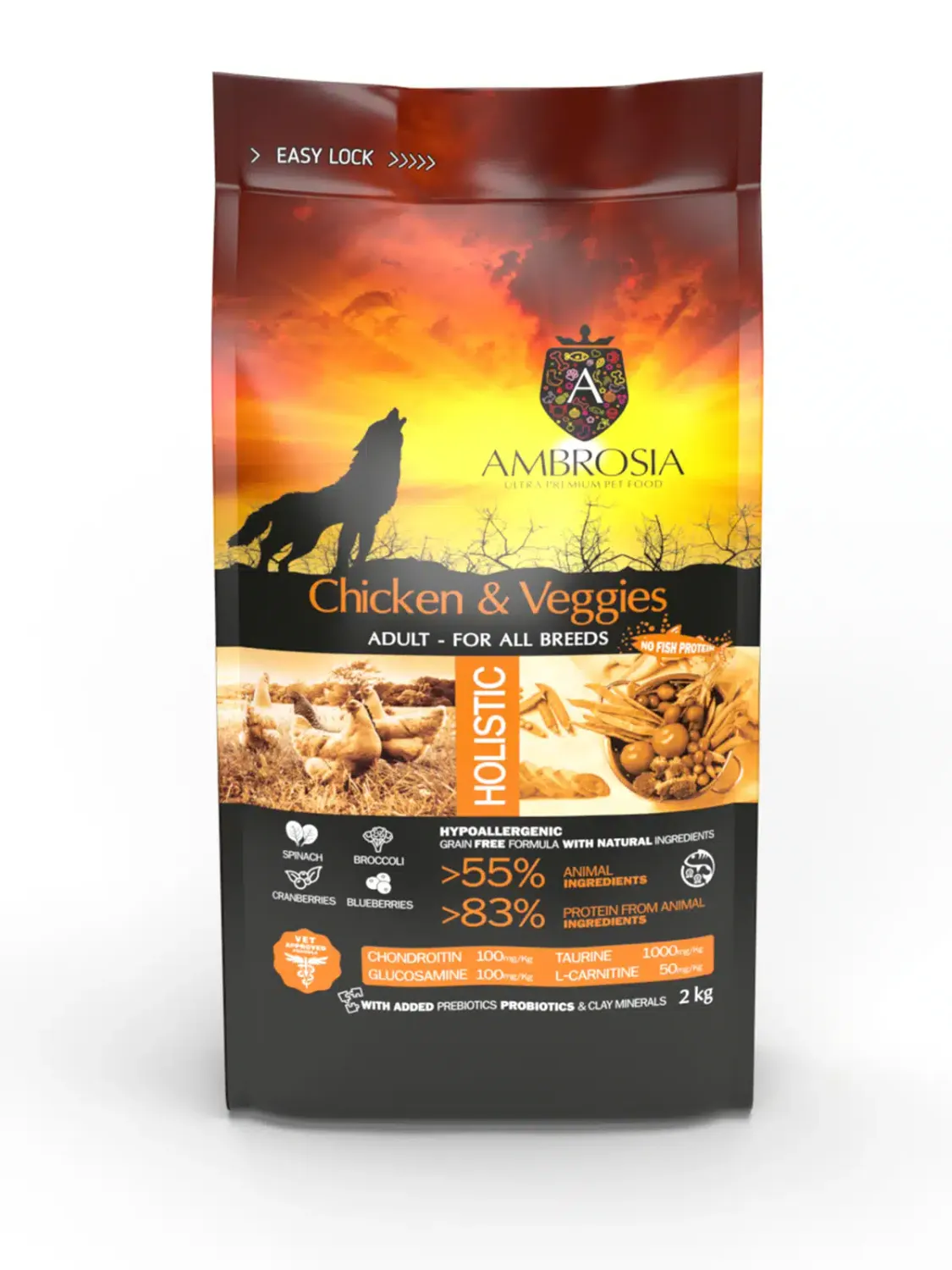 AMBROSIA GLUTEN &amp; FREE CHICKEN VEGETABLES DOG