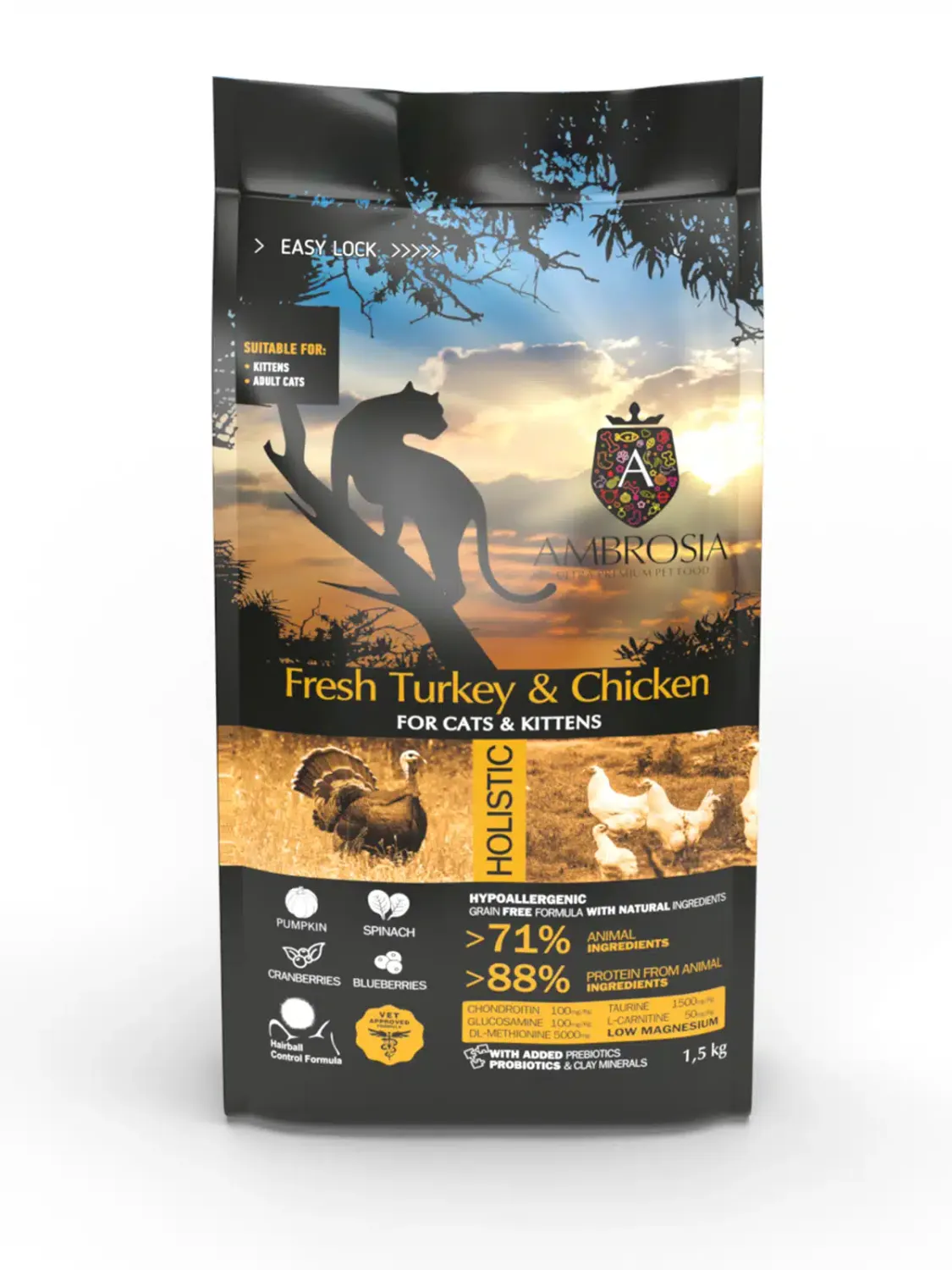 AMBROSIA GLUTEN FREE KITTEN TURKEY &amp; CHICKEN CAT