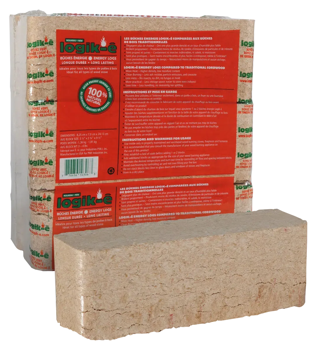 LONG LASTING ENERGY LOG 6 PACK