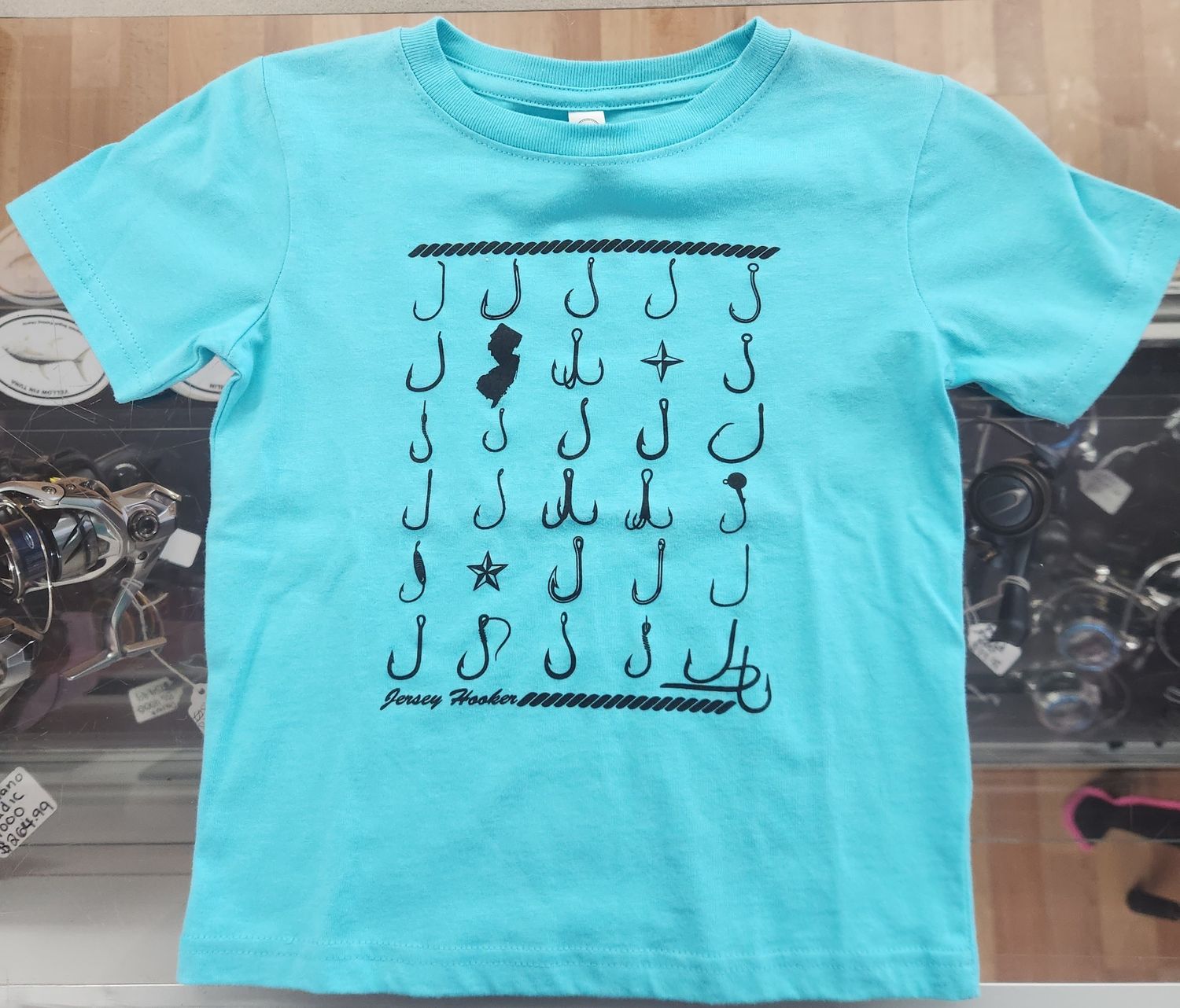 Jersey Hooker Toddler NJ Hooks Shirt, Color: Blue, Size: 3T