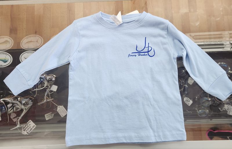 Jersey Hooker Toddler Long Sleeve Viking Boat and Manasquan Inlet Shirt