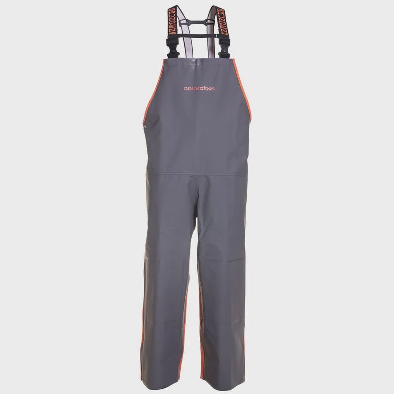 Grunden's Hauler Bibs Orange and Grey Size 3XL
