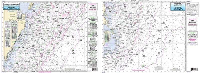 Captain Segull's Nautical Charts: Cape May, NJ to Cape Hatteras, NC