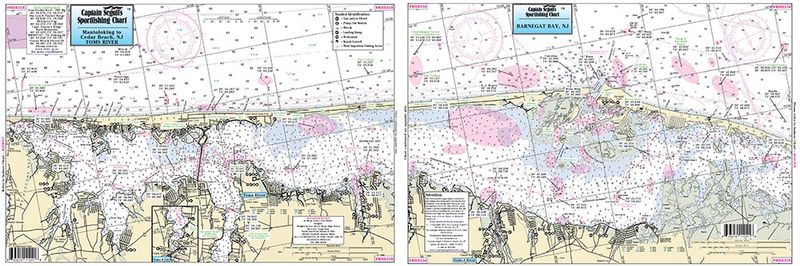 Captain Segull's Nautical Charts: Small Boat and Kayak: Toms River and Barnegat Bay, NJ