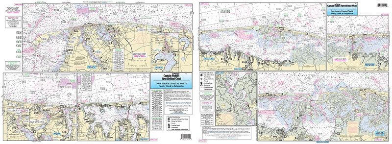 Captain Segull's Nautical Charts: North Coast of New Jersey Inshore
