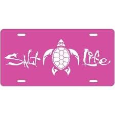 Salt Life License Plate Pink (Closeout)