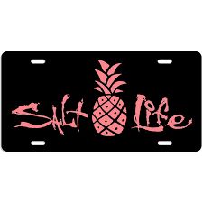 Salt Life License Plate in Black (Closeout)