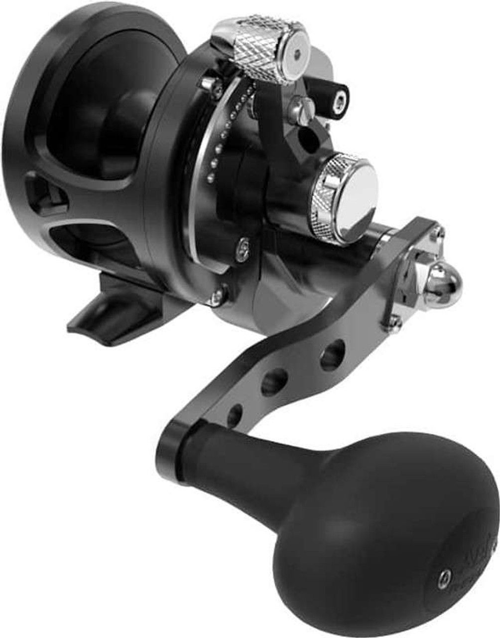 Avet SXJ G2 Lever Drag Casting Reels, SXJ G2 5.3 Single Speed: Black ( No Guide Plate)