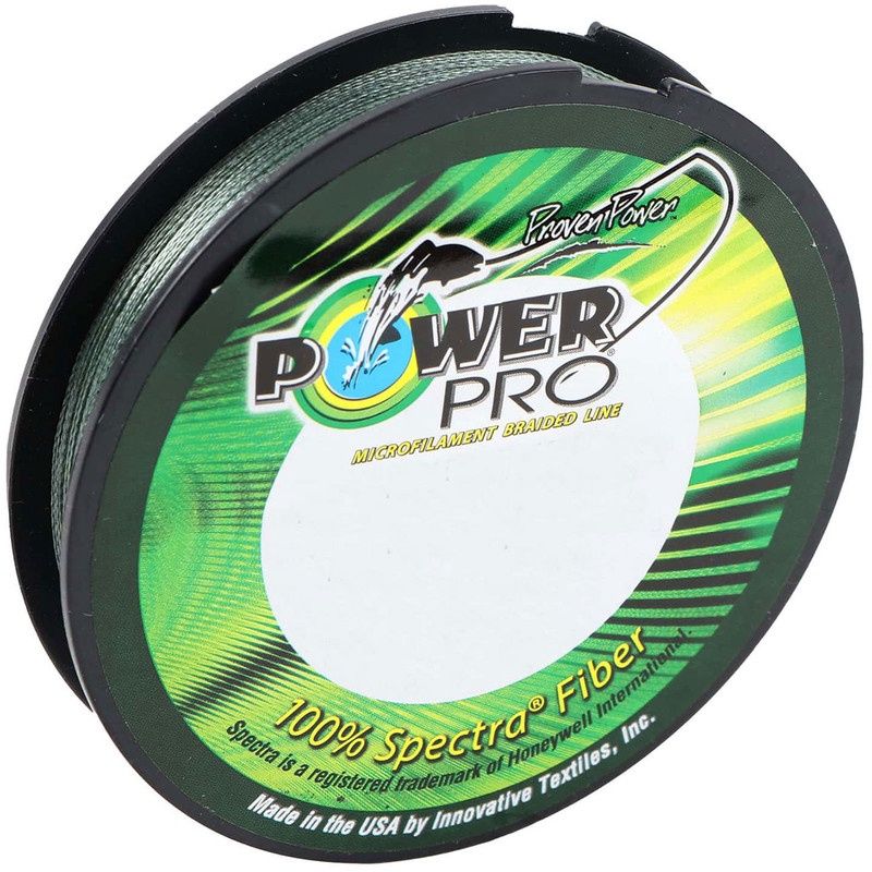 Power Pro Spectra Braided Filler Spools, Color: Moss Green, Length: 150yd, lb Test: 10lb