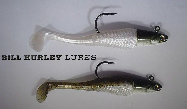 Bill Hurley Lures 5" Peanut Bunker Swimbait, Color: Olive