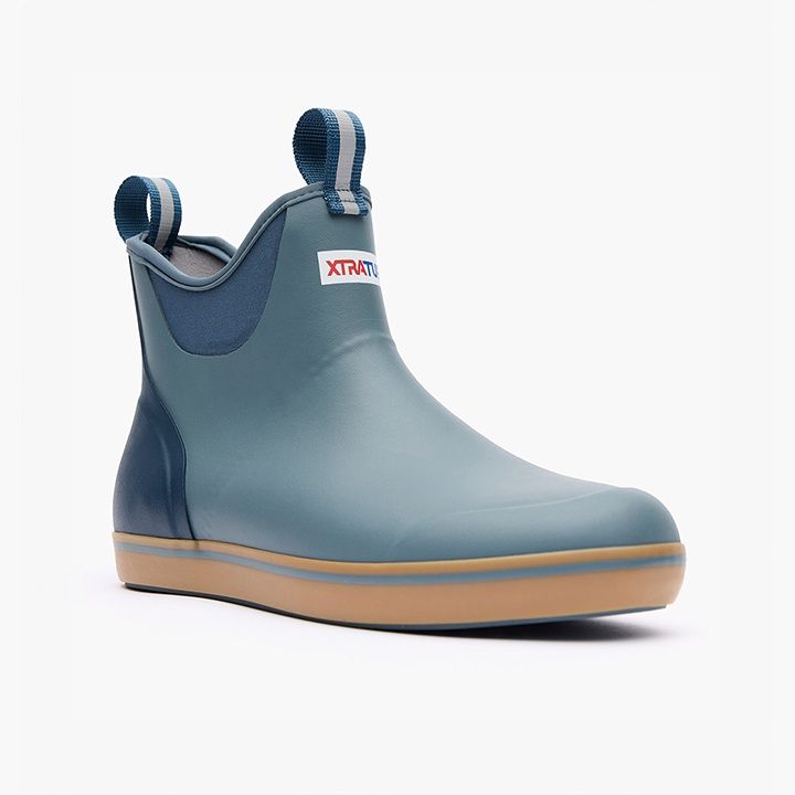 Xtratuf Men's 6" Ankle Deck Boot Stormy Blue, Size: 7