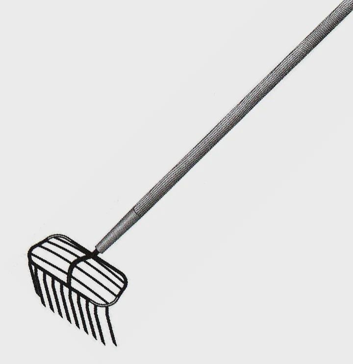 Dolphin Import Virginia Clam Rake with Wood Handle