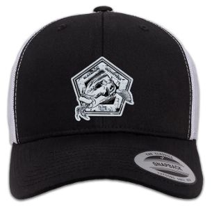 David Dunleavy Blackfish Outfitters Snap Back Trucker Black/White