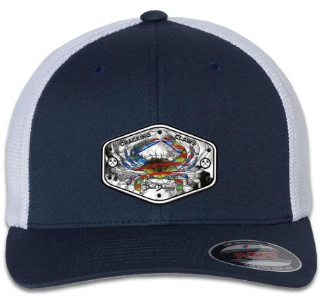 David Dunleavy ABC 6 Panel Flexfit Hat Navy White