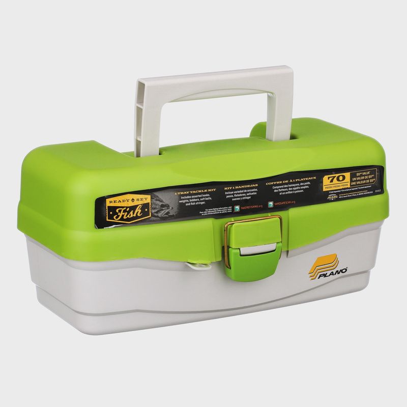 Plano Let's Fish! Fishing Tackle Kit with 1 Tray, 13 Compartments