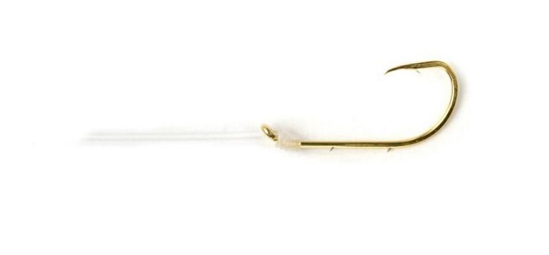 Dolphin Snelled Gold Bait Holder Hooks 12" Leader