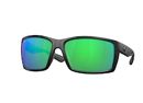 Costa Del Mar Sunglasses-REEFTON, Frame Color: Blackout, Lense: Green Mirror Polarized Polycarbonate (580P)
