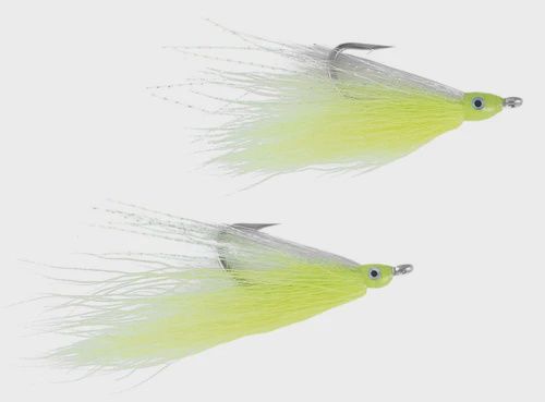 Spro Bucktail Teaser 3/0 Hook, Color: Chartreuse White