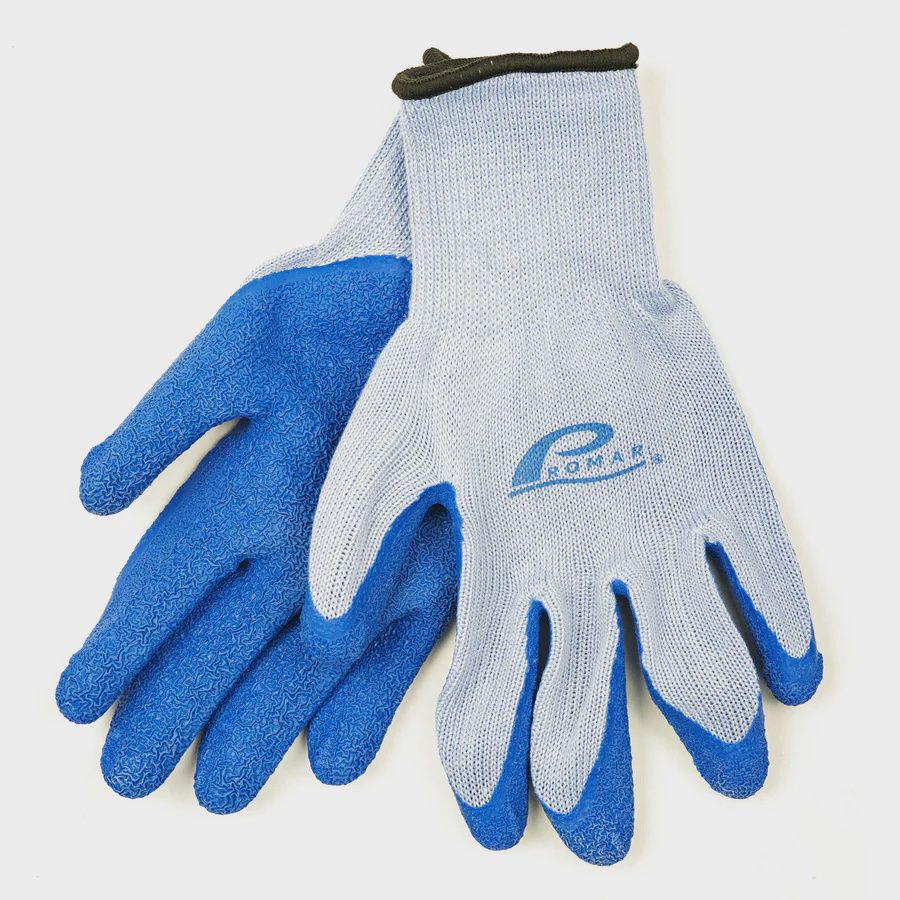 Promar - Latex Grip Glove GL-200, Color: Blue, Size: Medium
