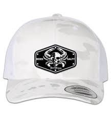 David Dunleavy Born Salty Snap Back Multicam Alpine White Hat