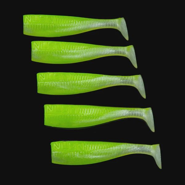No Live Bait Needed Paddle Tail, Color: Limesider, Size: 3"