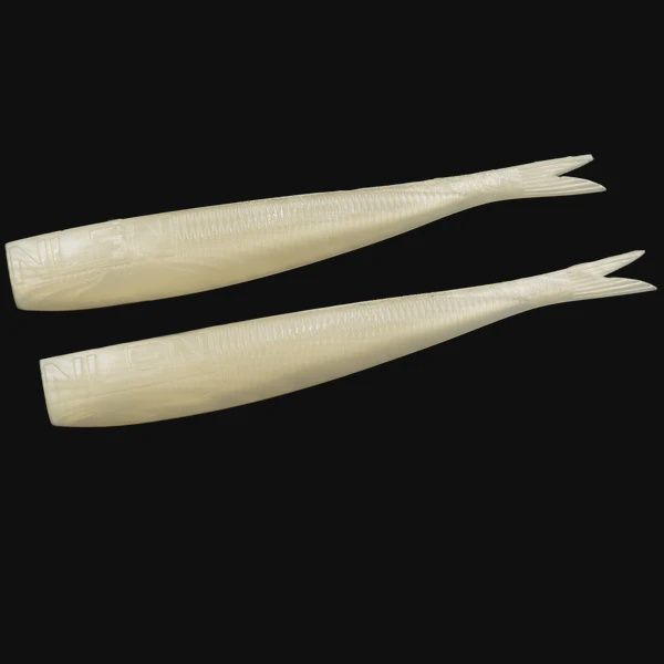 No Live Bait Needed 8" Straight Tails, Color: Hell Yeah Butter