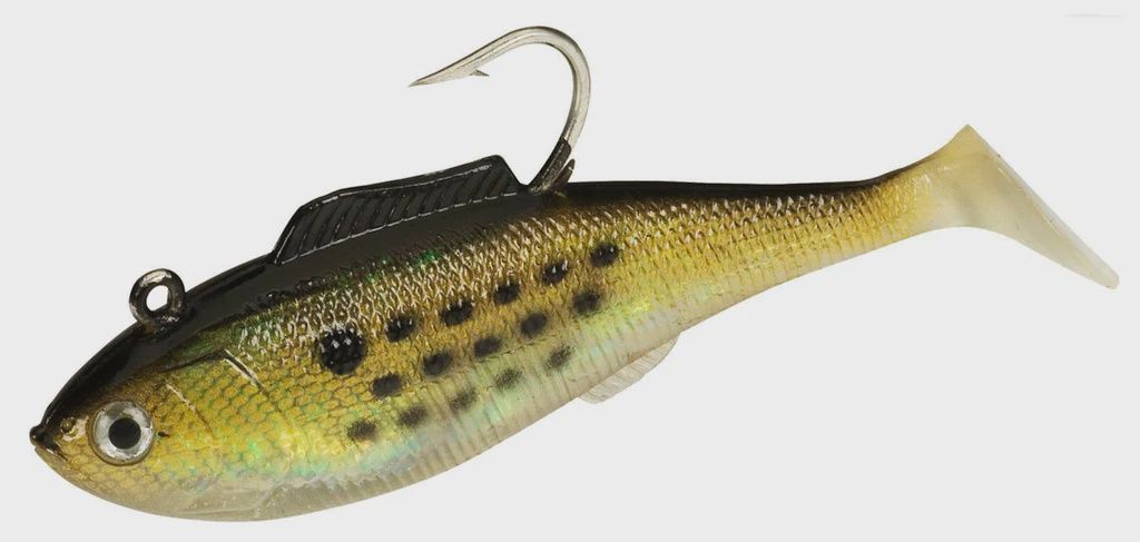 Tsunami Heavy Shads, Color: 5", Size: Golden Bunker With Spots