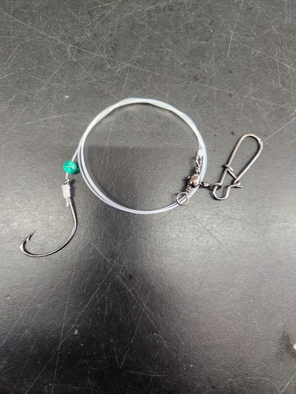 Jersey Hooker Single English Hook Fluke Rig