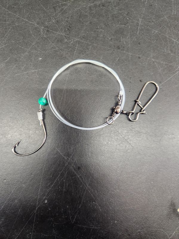Jersey Hooker Single English Hook Fluke Rig