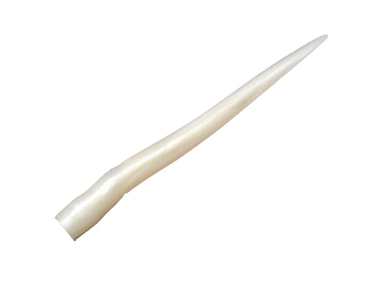 Ron Z Eel Replacement Tails, Color: White Pearl, Size: 6"