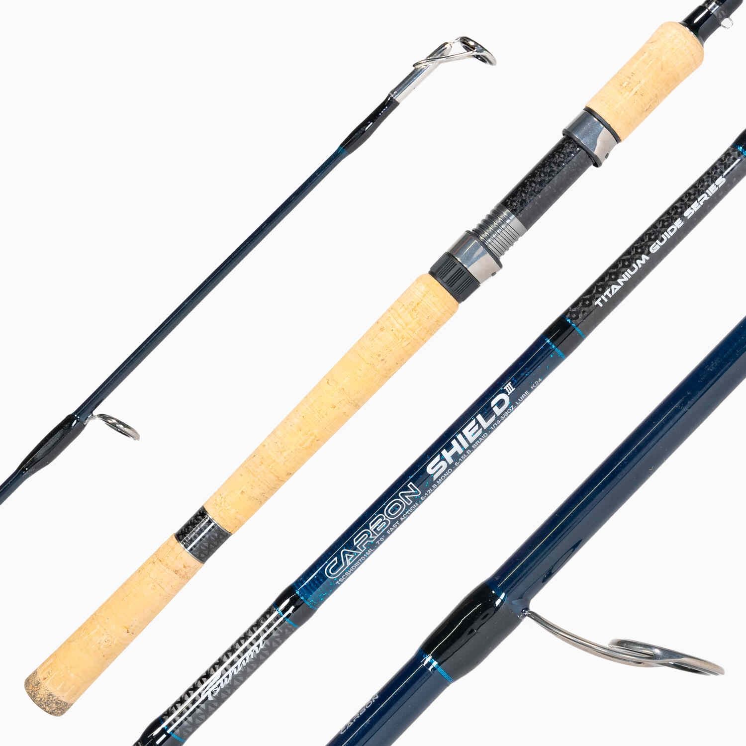 Tsunami Carbon Shield III Spinning Rods, Model: TSCSHDIII701ML