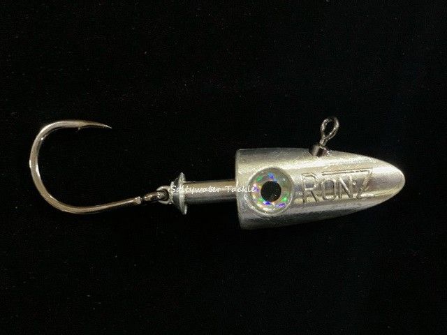 Ron Z Big Game HD Jig Heads, Color: Chrome, Size: 1.5oz