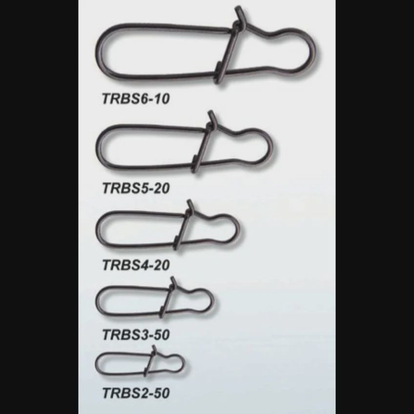 Tsunami SS Round Bend Snap, Size: Size 2 / 25lb / 50pk