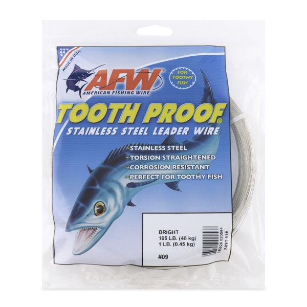 American Fishing Wire Tooth Proof Stainless Steel Leader Wire