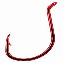 Gamakatsu Octopus Hook In Red, Size: 1/0