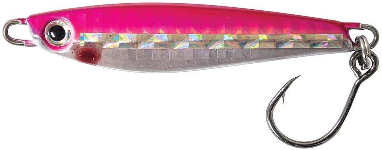 Tsunami Forktail Candy Jig, Color: Pink Silver, Size: 1/2oz