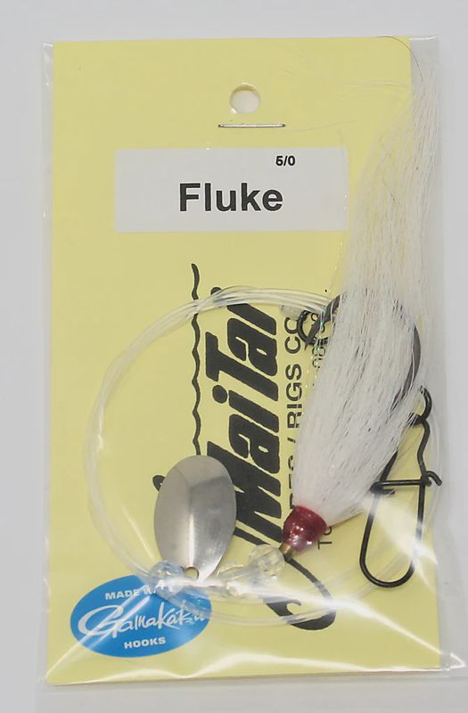 Mai Tai Fluke Rig Bucktail with Spinner Blade 6/0 Hook