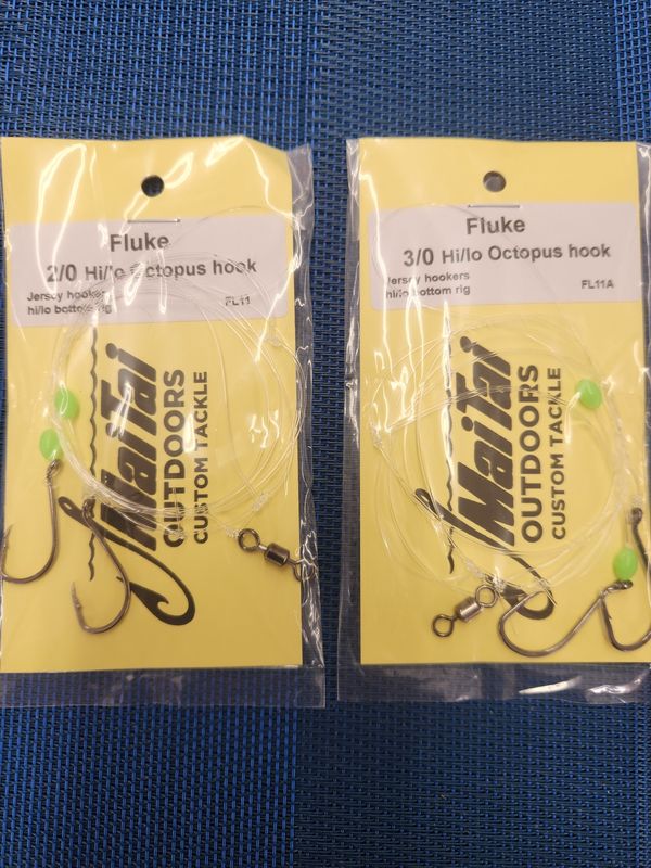 Mai Tai Fluke Hi/Lo Rig with Octopus Hooks
