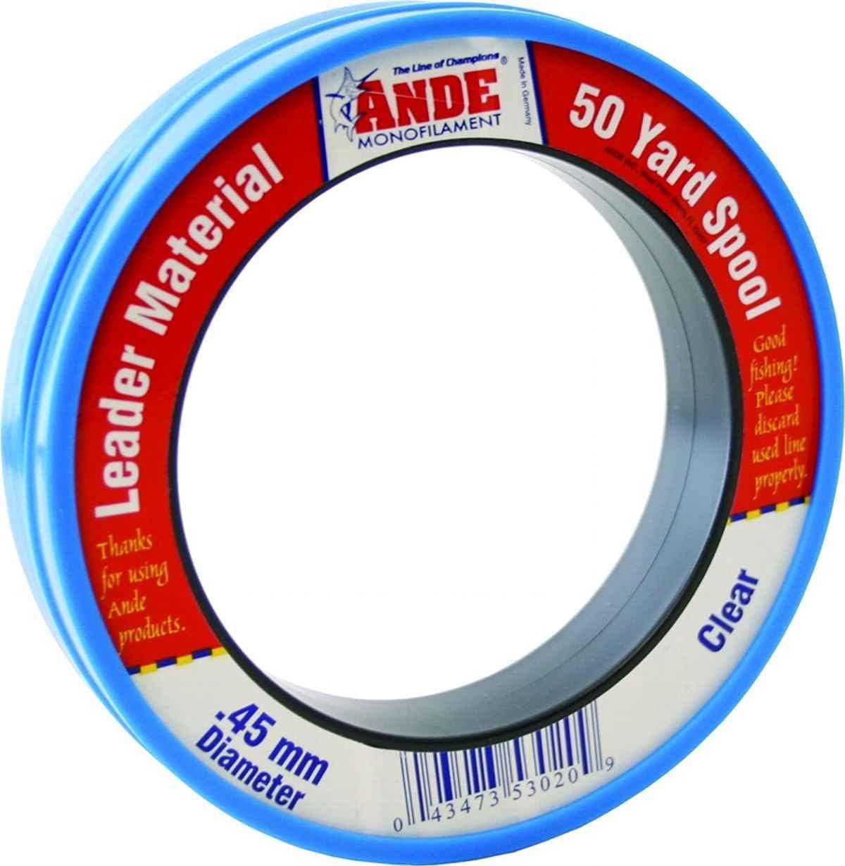 Ande Monofilament Leader 50yd Spool, lb Test: 20lb