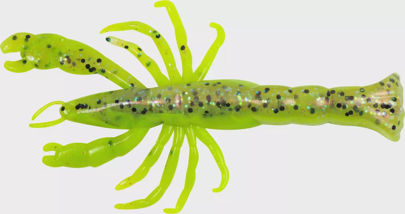 Berkley Gulp! 3" Ghost Shrimp 7PK, Colour: Chartreuse Belly Shrimp