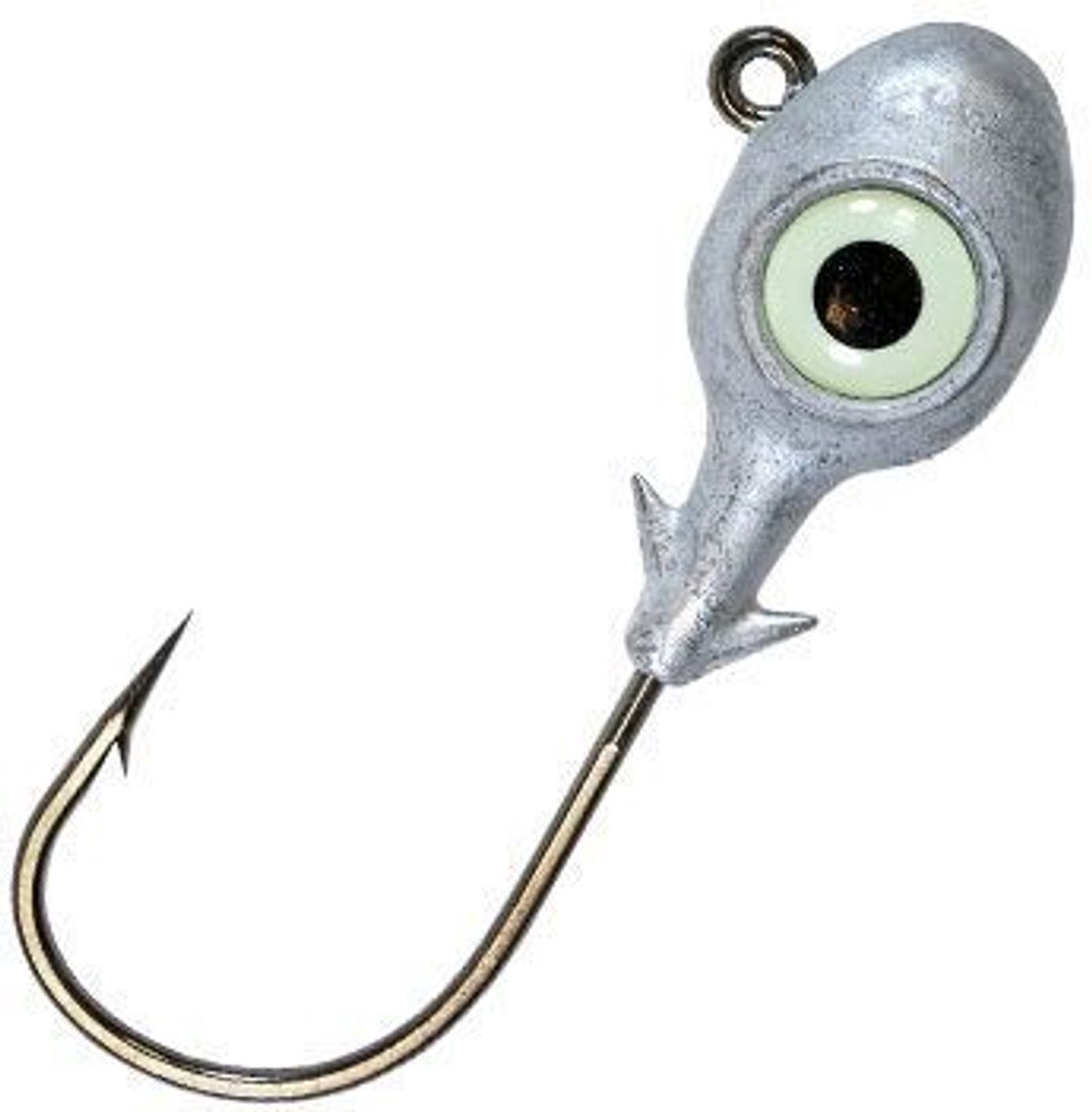 Z Man Striper Eye Jigheads 2PK, Color: Glow Eyes, Size: 1/2oz