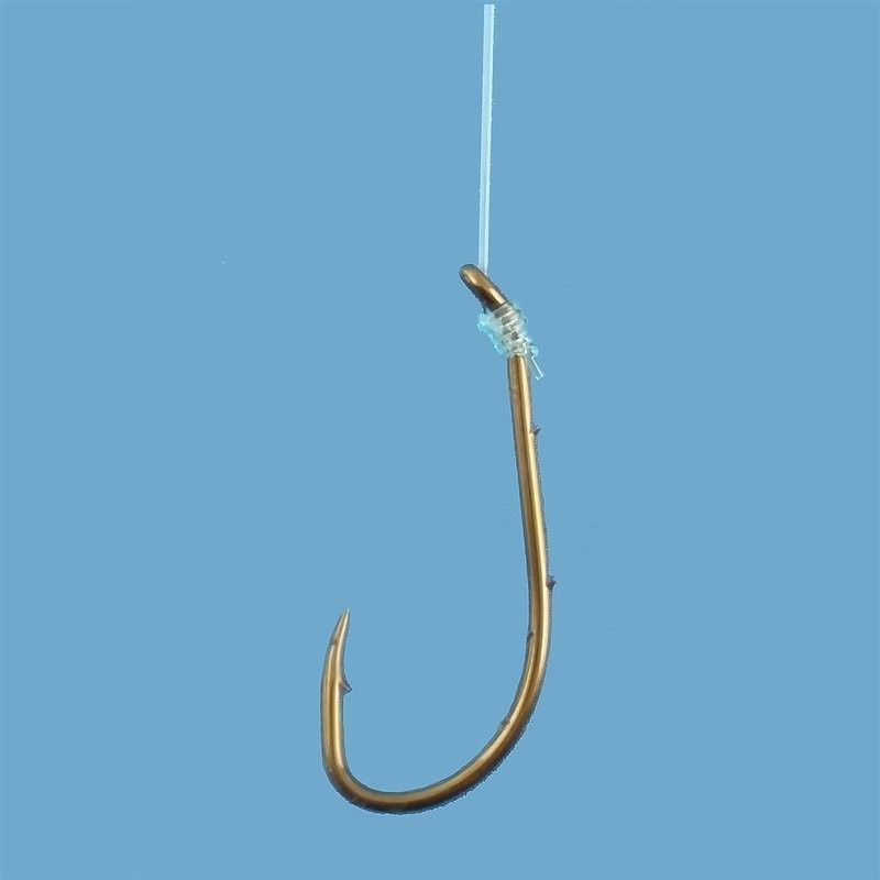Dolphin Snelled Baitholder 7" Leader 6PK, Size: #14
