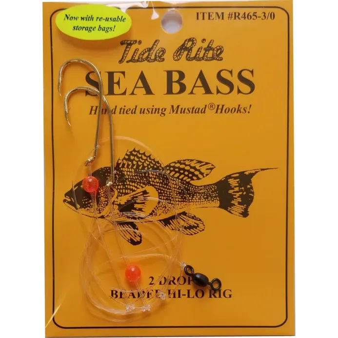 Tide Rite Hi/Lo Black Sea Bass Rig with Two Hooks