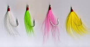 Dolphin Bucktail Tied Teaser Hooks, Color: Chartreuse