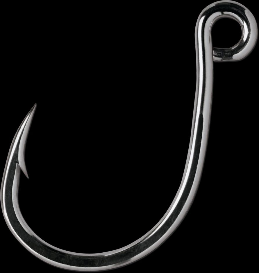 VMC In Line Hooks, Color: Black Nickel, Size: 1/0