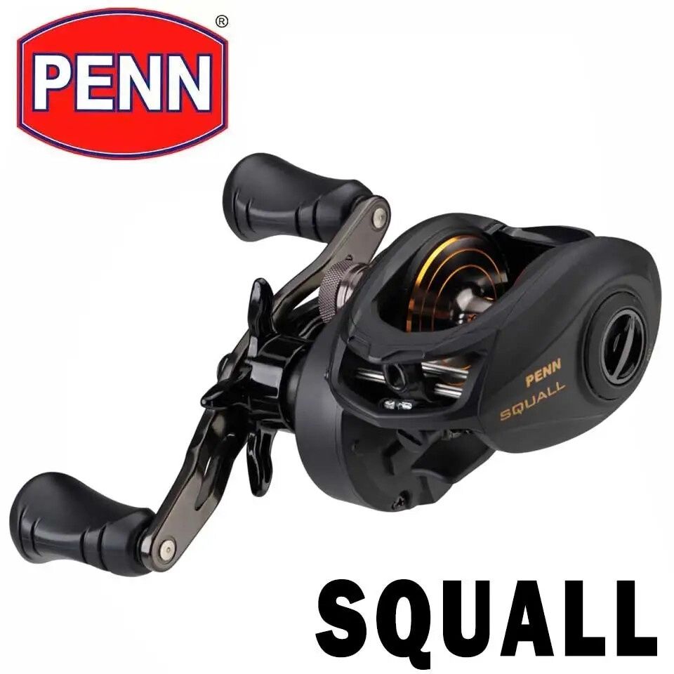 Penn Squall Baitcast Reel, Gear Ratio: 6.6:1, Size: 200, Style: Right Hand